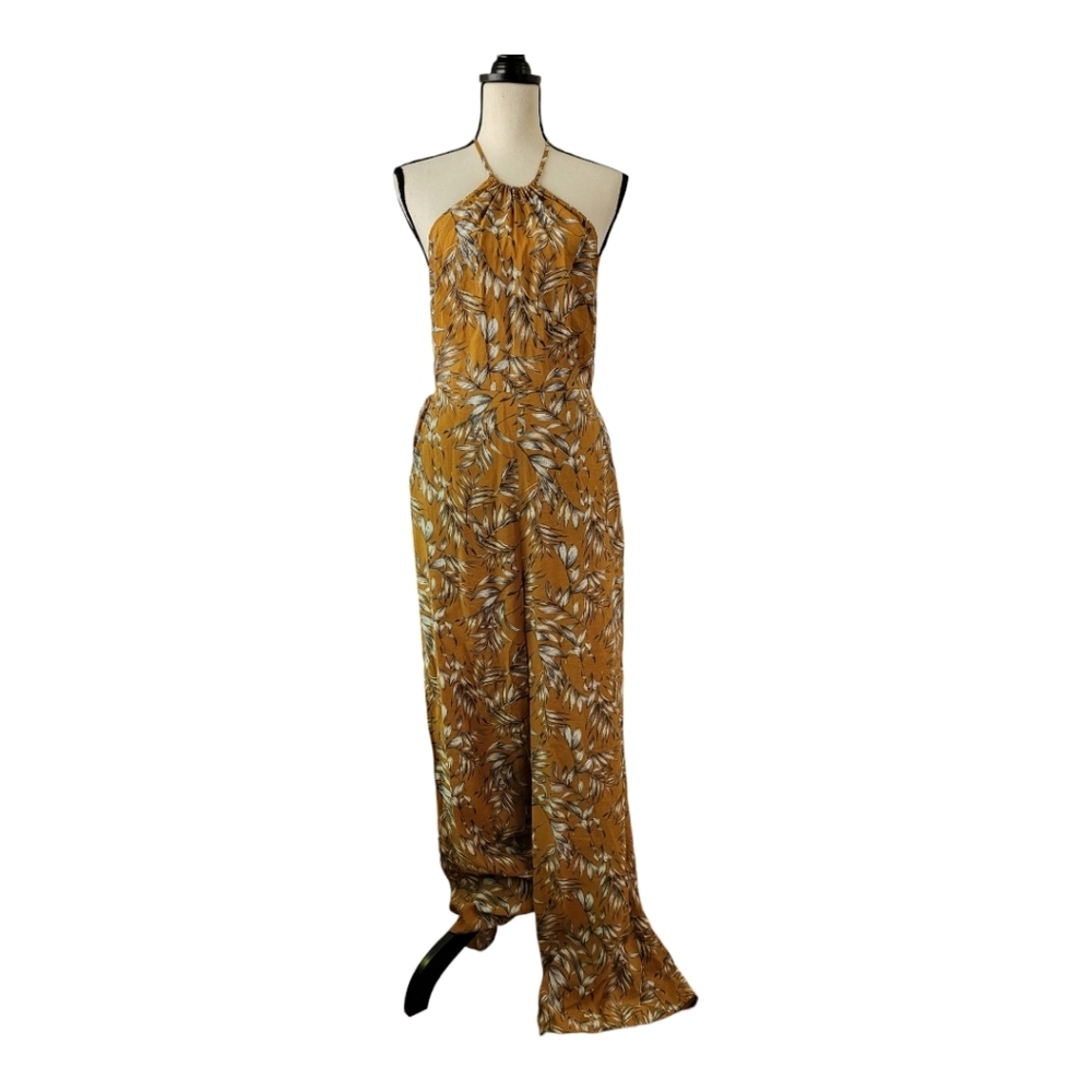 💕Emory park open back‎ wide leg jump suit Womens Size L New